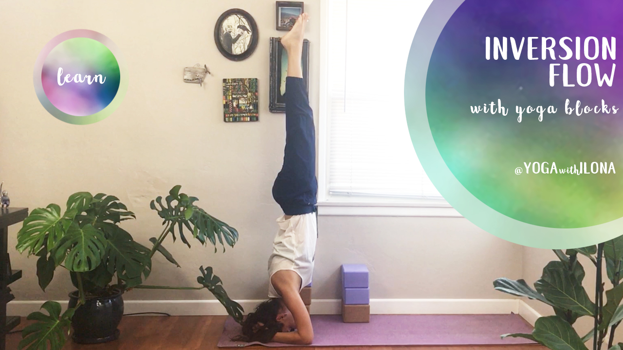 Inversion Flow for Beginners with Yoga Blocks