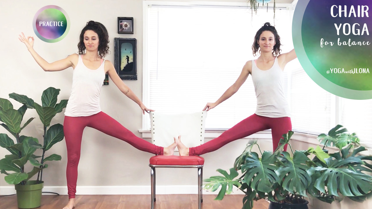 Chair Yoga For Balance  || Yoga With Ilona